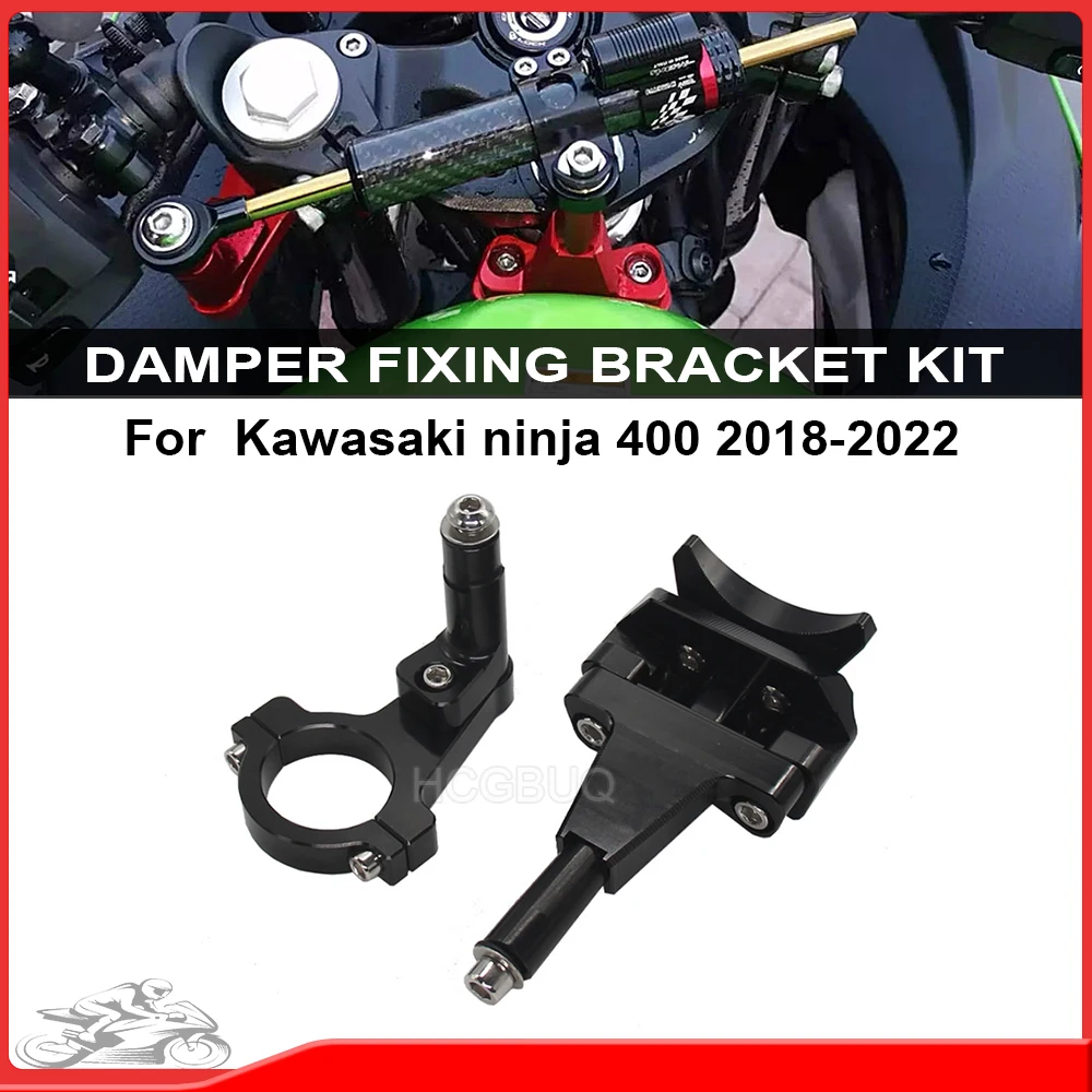 

For Kawasaki Ninja400 ninja 400 2018-2022 2021 Steering Damper Stabilize Bracket Control Z400 ZX-4R ZX4R Motorcycle Accessories
