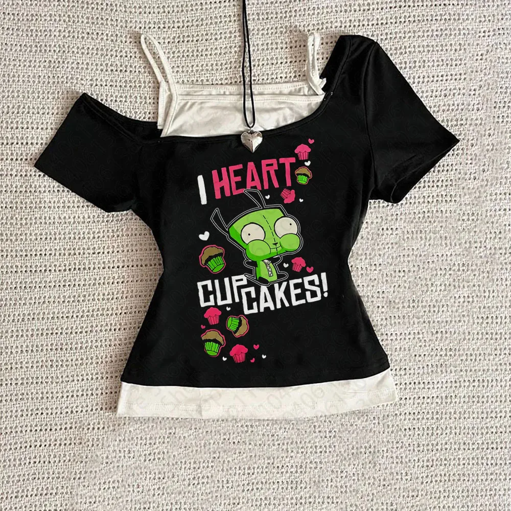 Top Y2k Clothes Women Tops Cute Tops With Suspenders Women's Cropped Trashy Y2k 2000s Crop Top Woman Female Clothing Harajuku