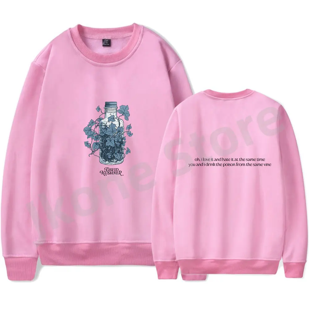 David Kushner Bluzy Crewneck Daylight Album Merch Print Kobiety Mężczyzna Moda Zabawny Casual Streetwear