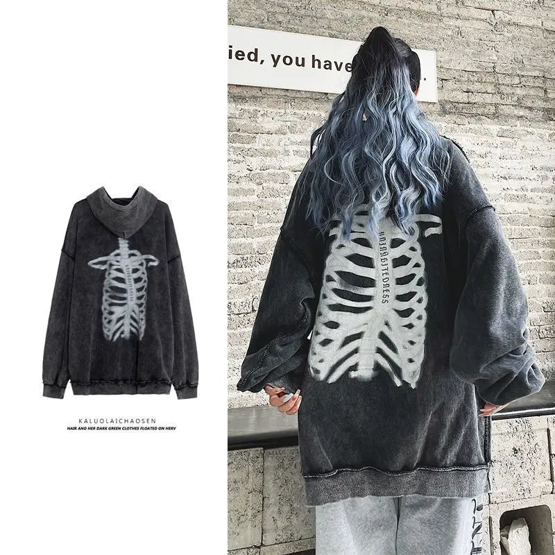 

Осенняя женская одежда, топы, пальто, толстовка с капюшоном Y2k, одежда в стиле хип-хоп, женский свитер, женские толстовки, топ 202, новинка готика