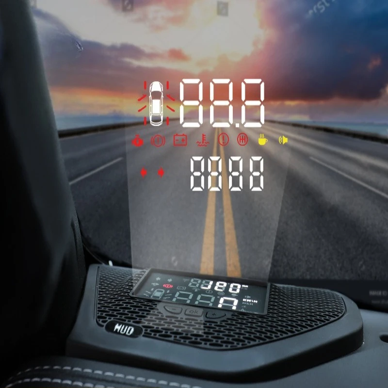Car Head Up Display HD Projector Screen HUD Overspeed Alarm