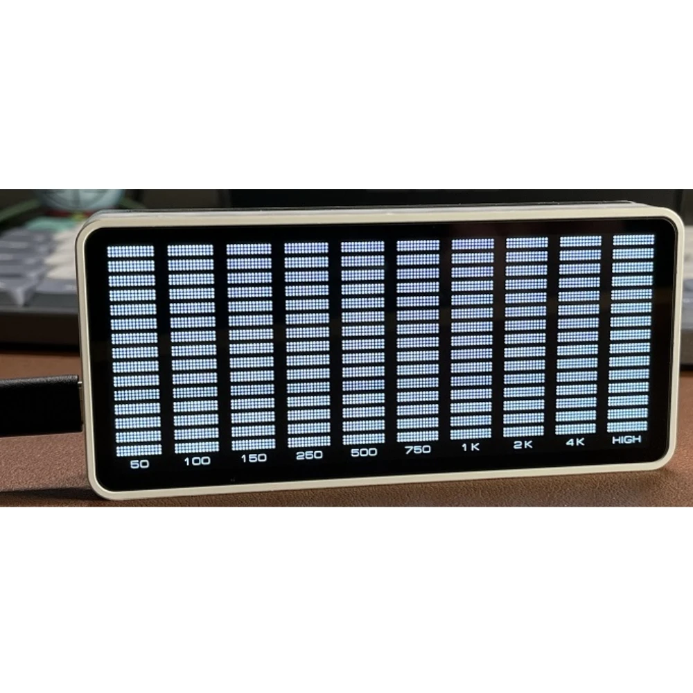 AK1016 LED الموسيقى الطيف LED مؤشر مستوى الصوت لاقط إيقاع مكبر للضوء VU متر لمشغل السيارات مصابيح الغلاف الجوي