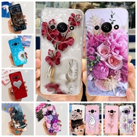 For Funda Xiaomi Redmi A3 Case 2024 Fashion Flower Transparent Silicone Soft TPU Phone Case For Xiomi Redmi A3 RedmiA3 4G Covers