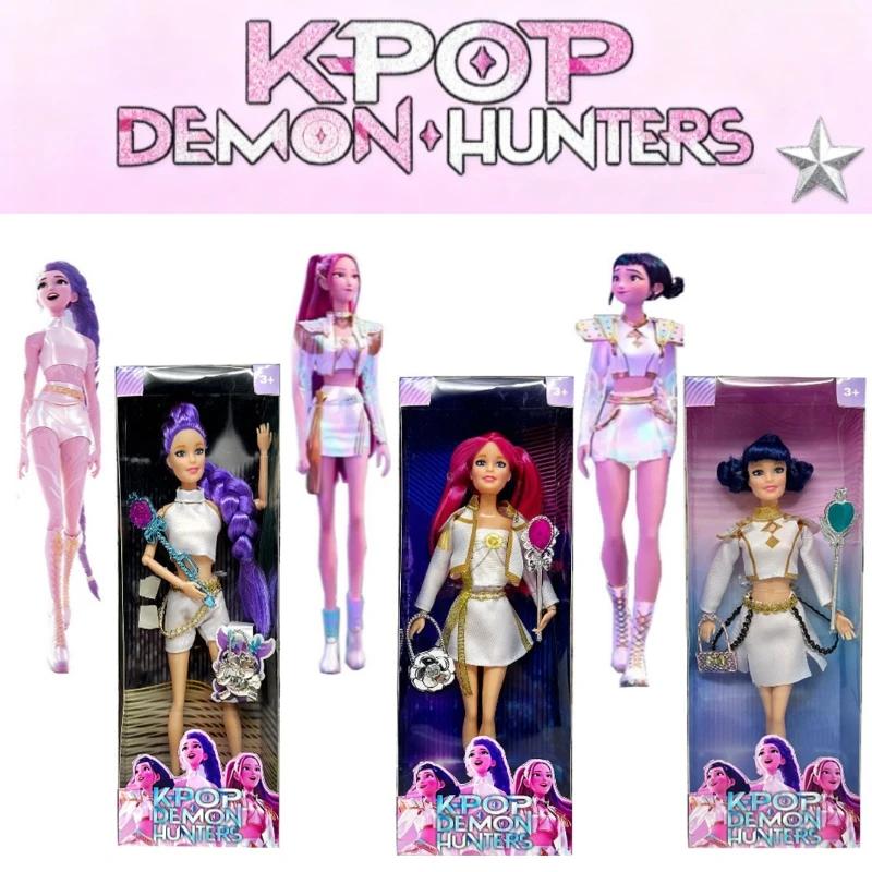 Kpop شيطان الصيادين عمل الشكل لعبة Derpys النمر رومي ميرا زوي سوس موضوع أغنية من أضواء ملونة لمحبي هدايا عيد الميلاد