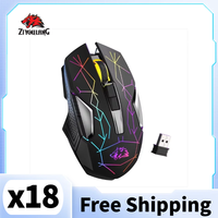 Ziyoulang X18 Wireless Charging Mechanical Mouse RGB 2400dpi Esports Gaming Mouse Pc Office Laptop Gaming Computer  Accessories