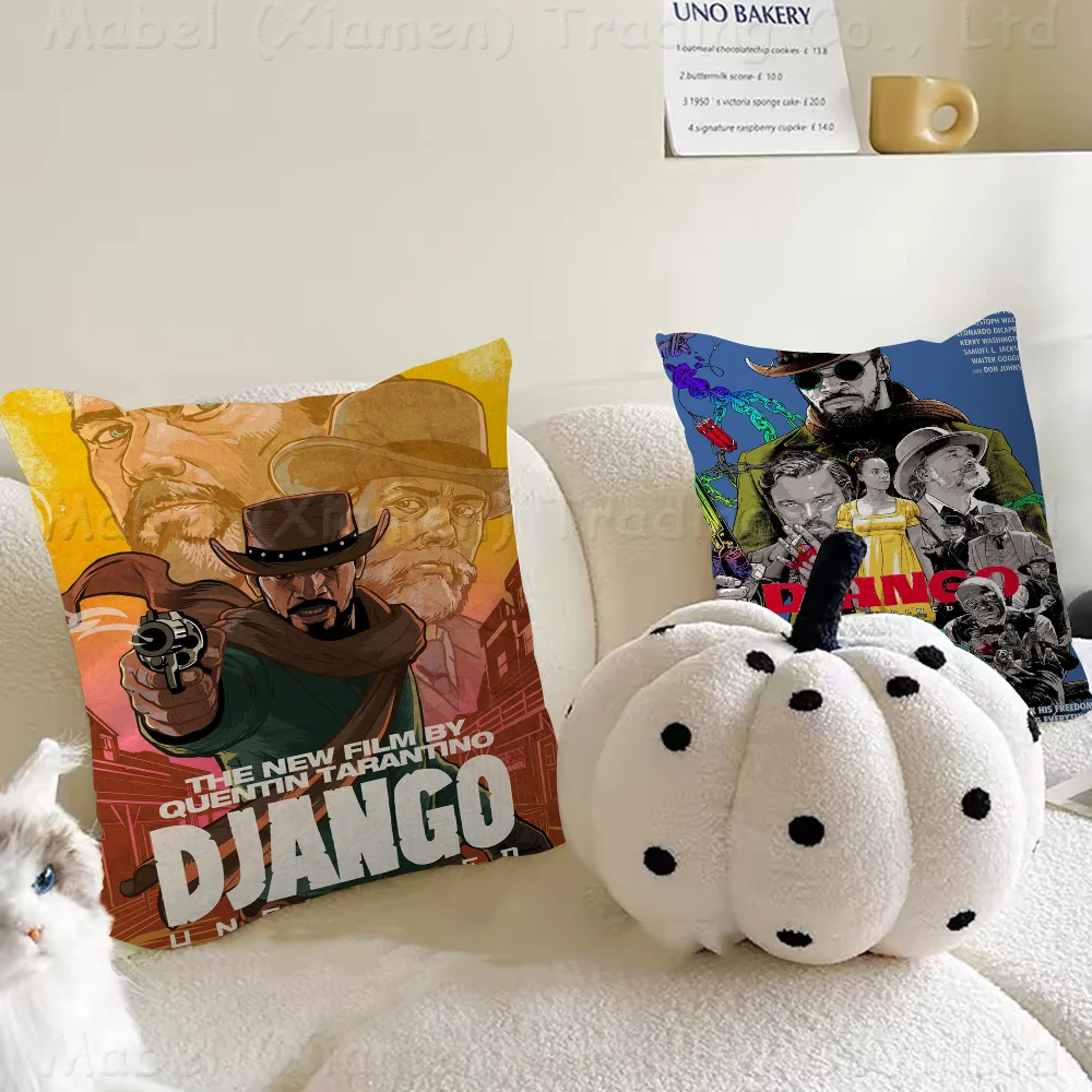 Classic Movie Django Unchained Personalized Pillow Dust Cover Bedroom Kids Party Decoration Pillowcase Birthday Children Gift