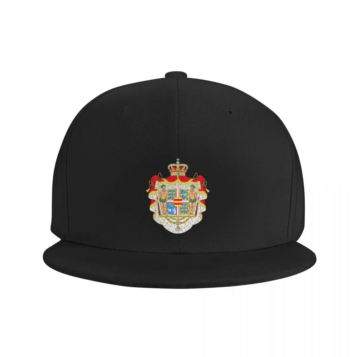 Custom Coat Of Arms Of Denmark Baseball Cap Flat Outdoor Snapback Men Women's Adjustable Hip Hop Dad Hat