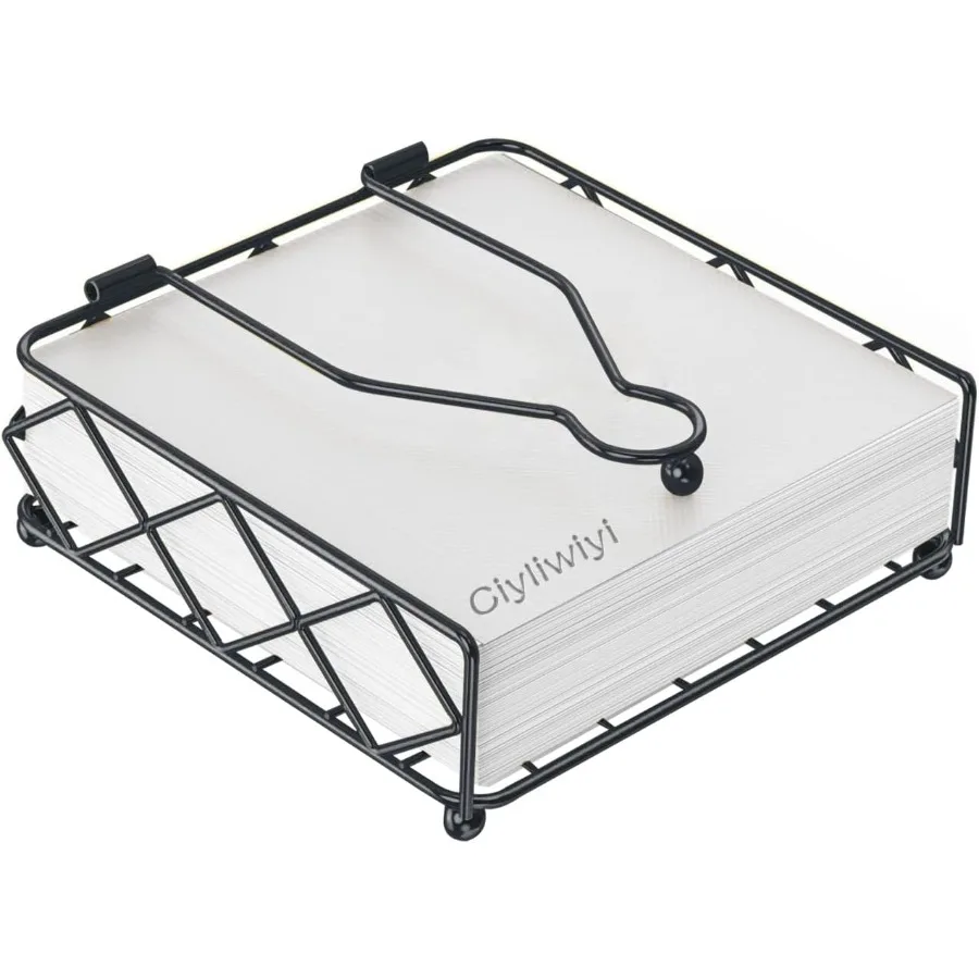 

Держатель для коньков для стола Квадратные держатели для бумажных коньков с утяжеленным рычагом Элегантный плоский металлический современный держатель для коньков в деревенском стиле для кухонной стойки