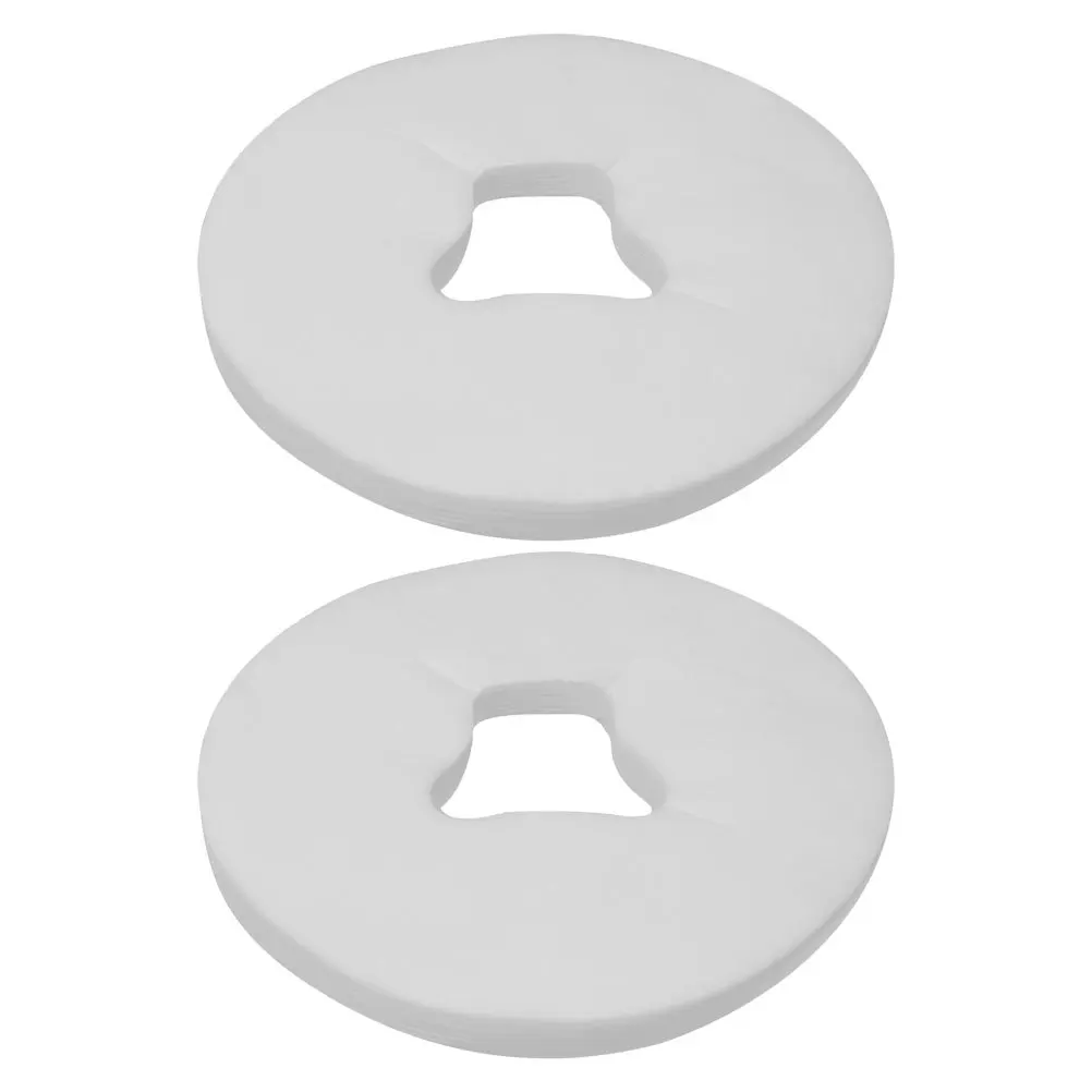 

200Pcs Soft Non Woven Face Covers Disposable Breathable Massage Table Cradle Covers Salon Headrest Pads Cradles Cover