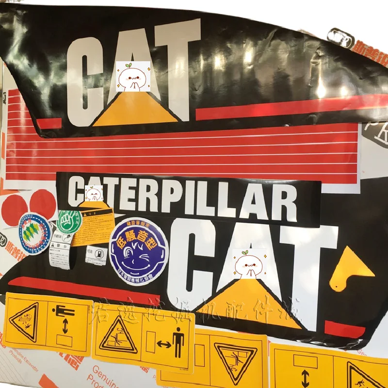 For Caterpillar Cat 307 312 320 325 329 330c B D All Car Logo Decal Sticker Excavator Accessories