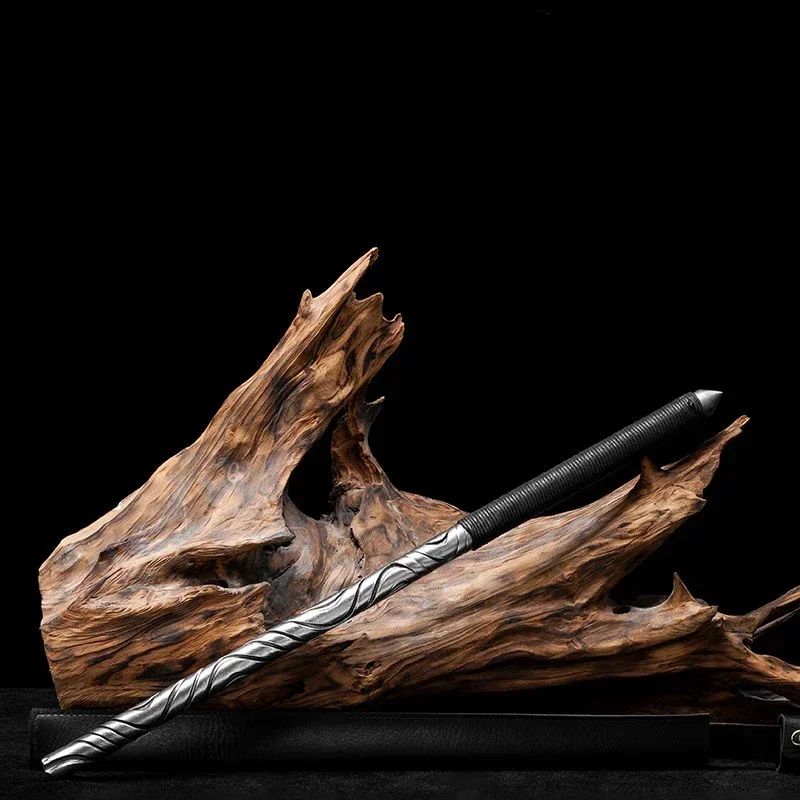 1PCS Outdoor EDC High Strength Steel Martial Arts Filipino Solid Short Stick Car Emergency Tool