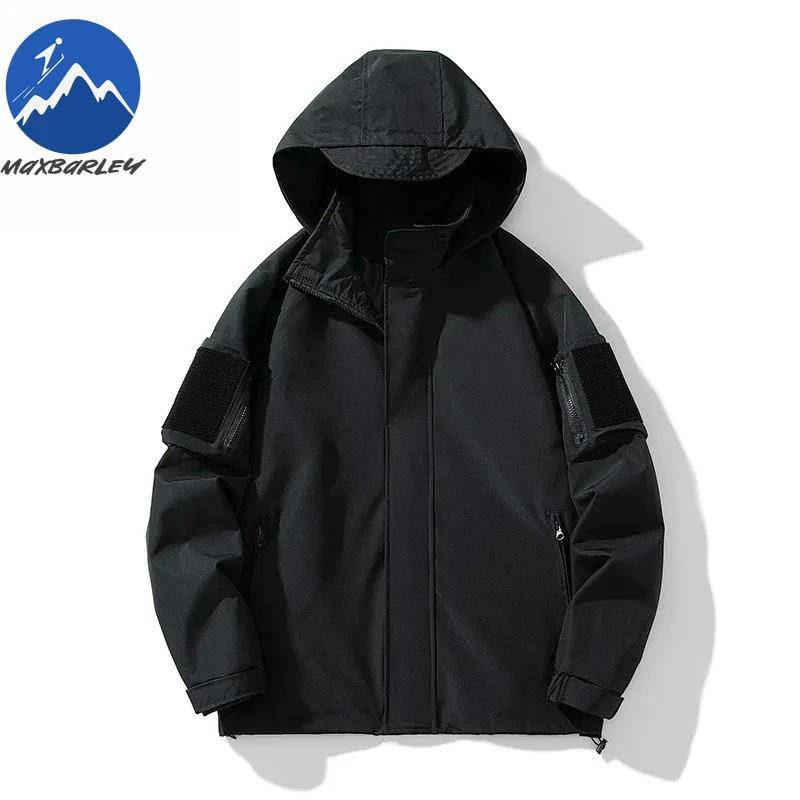 Maxbarley New Men Jacket 2025 Fashionable Outdoor Camping Windproof Coat Casual Daily Wear Comfortable Stylish Leisure Outerwear