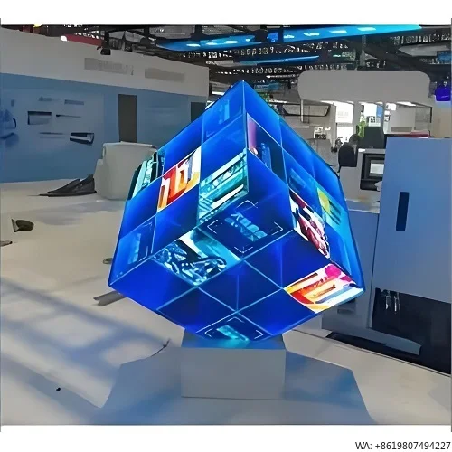 P2 P2.5 Magic Cube LED Display 360 Full Color Creative Screen High Brightness Video Wall for Elevator Mall Events Stage