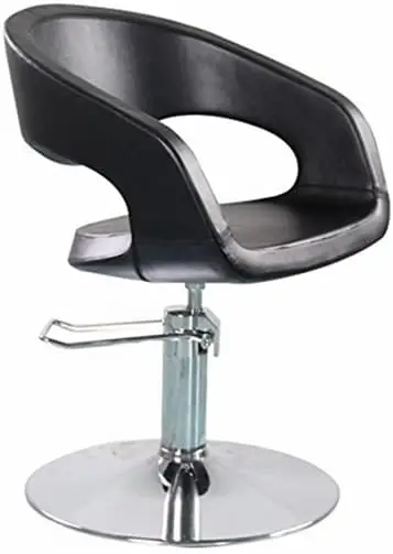 كرسي الحلاق كرسي صالون لمصفف الشعر كرسي تصفيف هيدروليكي كلاسيكي لمصفف الشعر باللون الأسود #1
