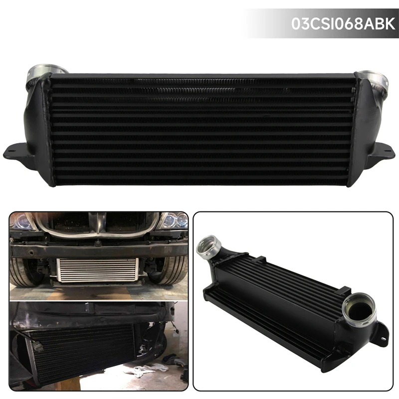 Tuning Performance Intercooler Fits For BMW 05-13 325d/330d/335d E90 E92 E93 Diesel Black/Silver