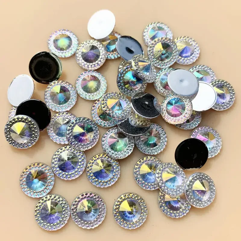 7*10mm White AB Clear&Transparent Water drop &Horse eye& FLOWER shape flat back rhinestone wedding decoration Strass nail art