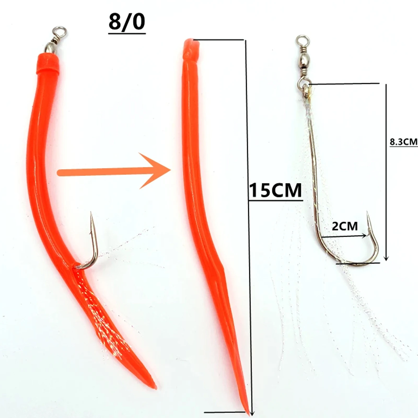 Fishing Hook Fishing Hooks Fishhook Shank Offset Hook Barbed Octopus Hook Emulation Feather Fishing Accessories