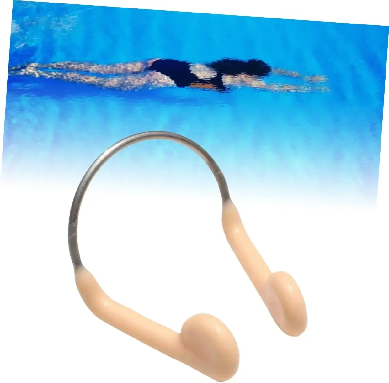 Wasserdichter Schwimm-Nasenclip für Erwachsene und Kinder, Wiederverwendbarer Silikon-Schwimm-Nasenclip Tauch- und Surf-Nasenstopfen – Detail 7