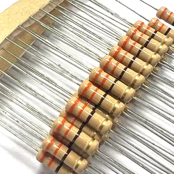 20pcs 1W Carbon Film Resistor 3.3 3.6 3.9 33 36 39 330 360 390 Ohm R K 5% Resistance 3R3 3R6 3R9 3.3K 33K 39K 0.1R-3M