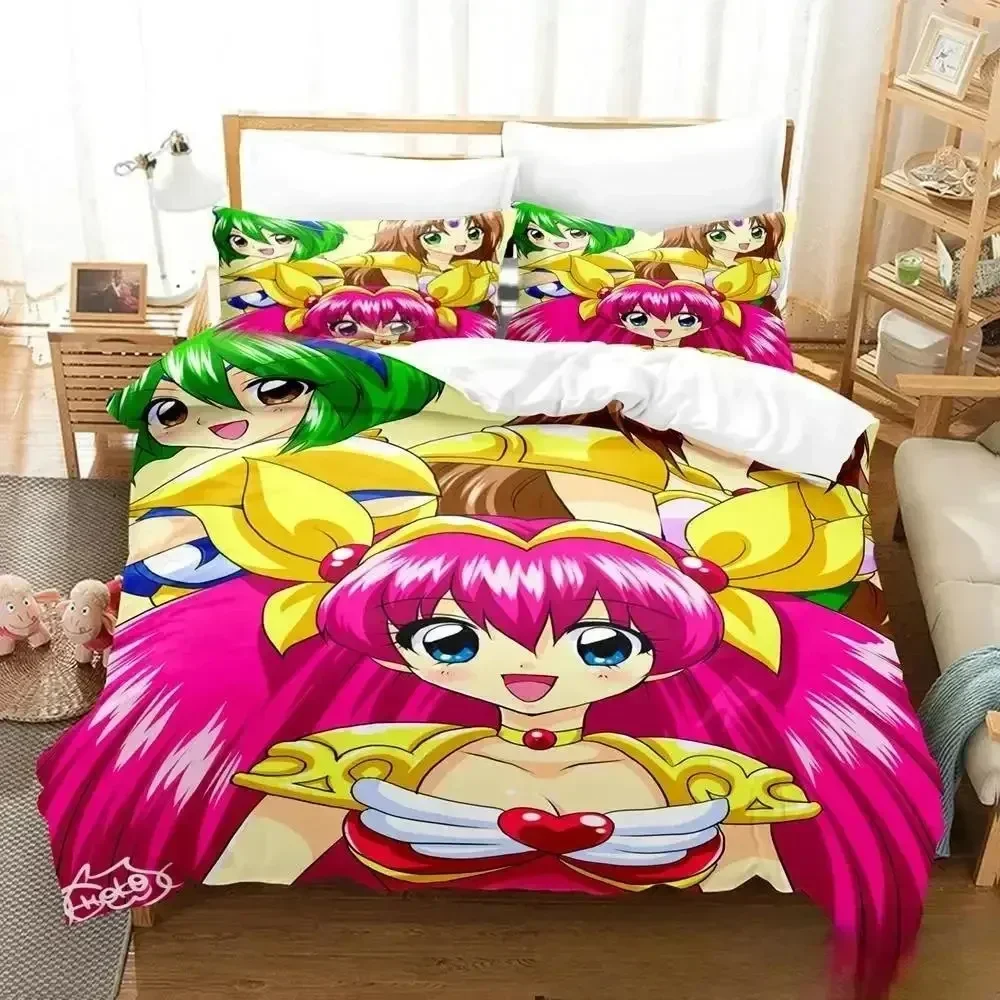 

Print Anime Wedding Peach Bedding Set Duvet Cover Bed Set Quilt Cover Pillowcase Comforter king Queen Size Boys Adult Bedding