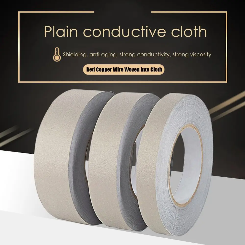Durable Silver Gray 20M Anti-interference Radiation-Proof Conductive Tape Shielding Electromagnetic Wave