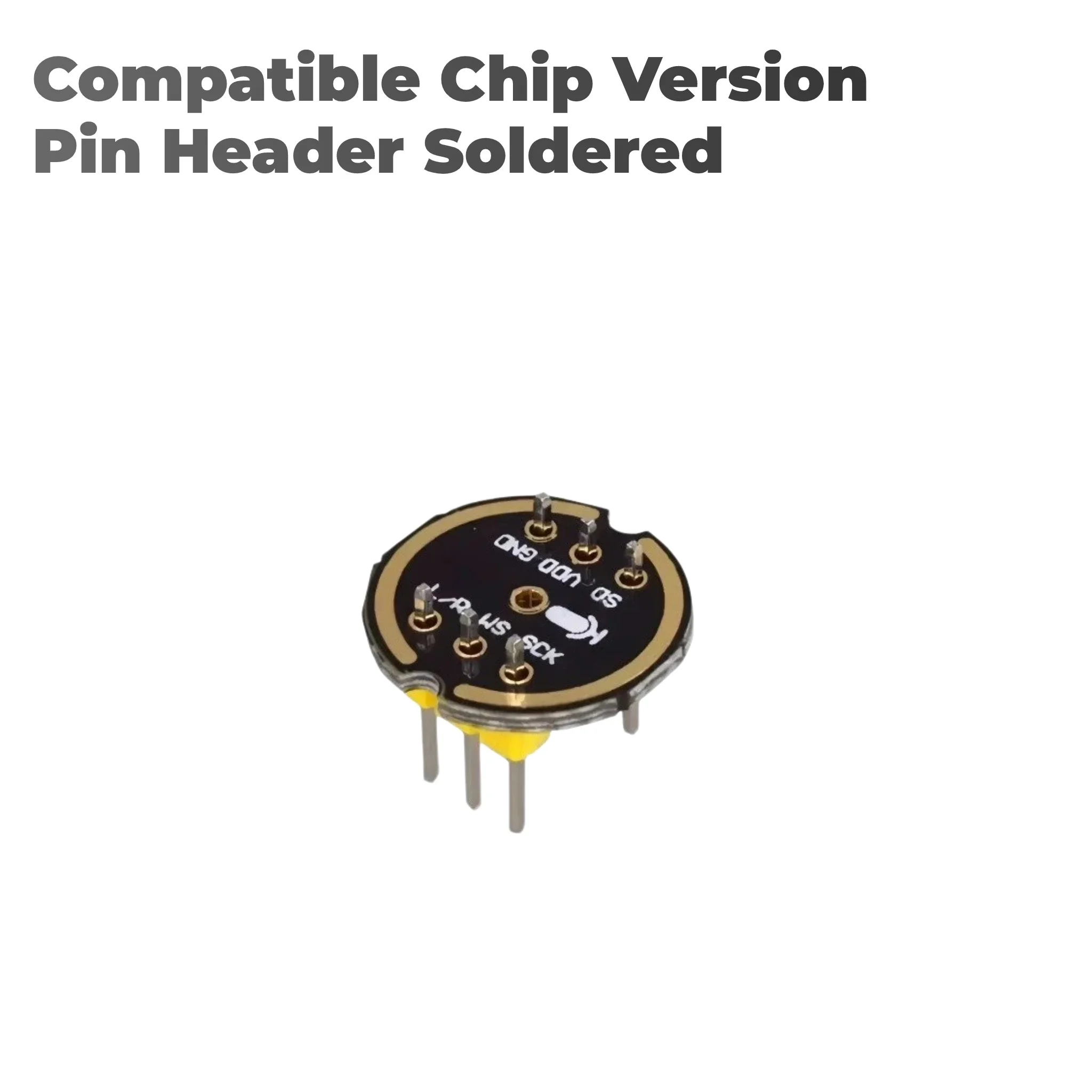 INMP441 MEMS Digital Microphone Sensor Module, Omnidirectional Audio Pickup I2S, Soldered / Unsoldered Pin Header Option for ESP