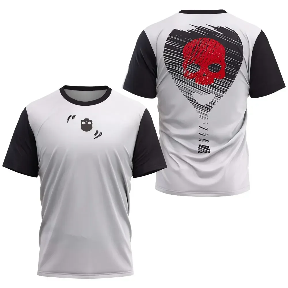 

Skull Quick Drying City Padel T Shirt High Quality Wicking Tennis Training Tshirt Clothing New Summer Men's Loose Sports Top Tee