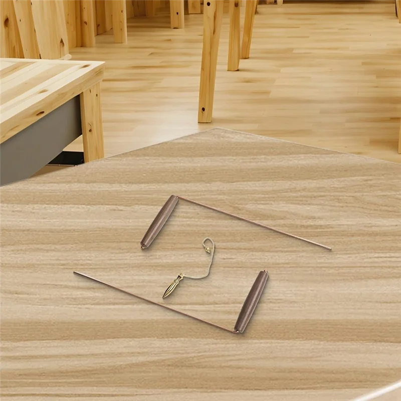 [НОВИНКА A09R!】 Латунь для обнаружения минералов воды, комплект стержней для гадания, ручка из грецкого ореха, медные лозоходные стержни, маятниковый инструмент для обнаружения металла S