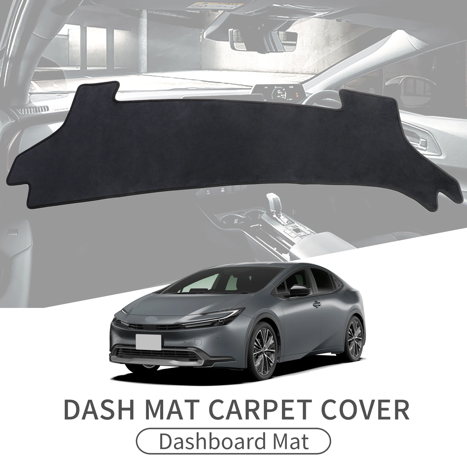 

Car Dashboard Mat for Toyota Prius 60 2022-2025 Sunshade Protective Carpet Dash Mat Dashmat Accessories