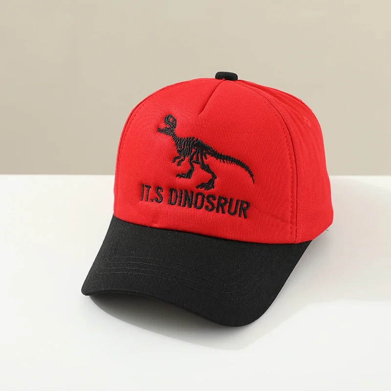 2025 Summer Children 's Sports Hats School Baby Boys Baseball Embroidered Dinosaurs Outdoor Kids Caps for 2-8Years Adjustable