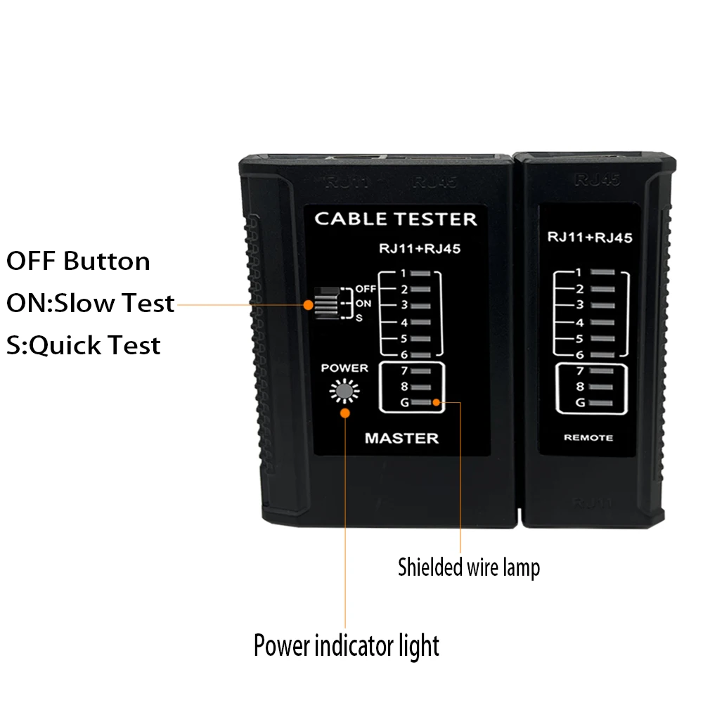 Cable lan tester Network Cable Tester RJ45 RJ11 RJ12 CAT5 UTP LAN Cable Tester Networking Tool network Repair