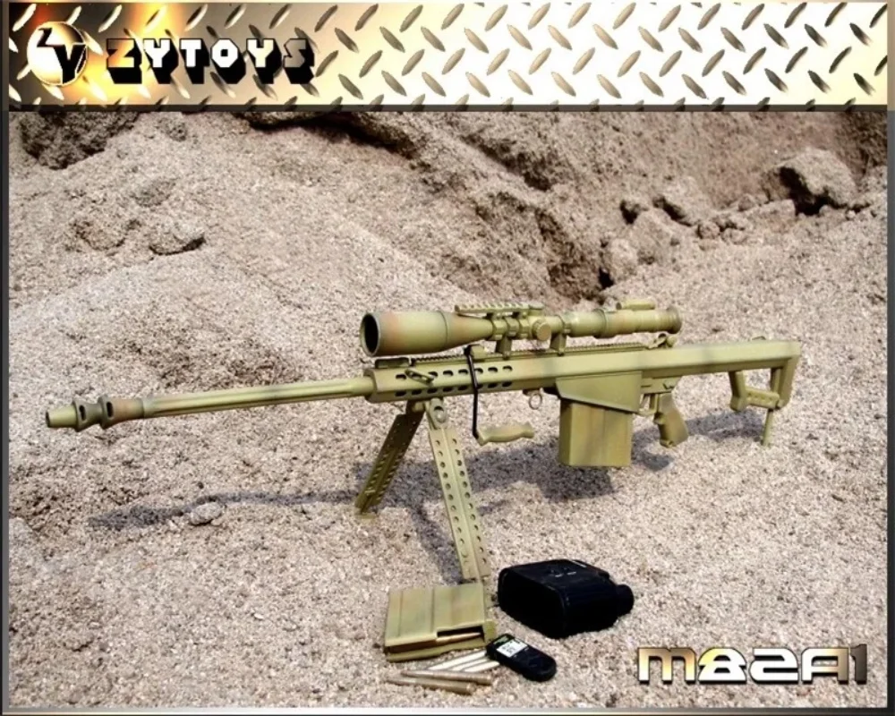 ZYTOYS ZY8015 1/6 Soldier M82A1 Sniper Weapon High Quality Model Fit 12'' Action Figure Body In Stock