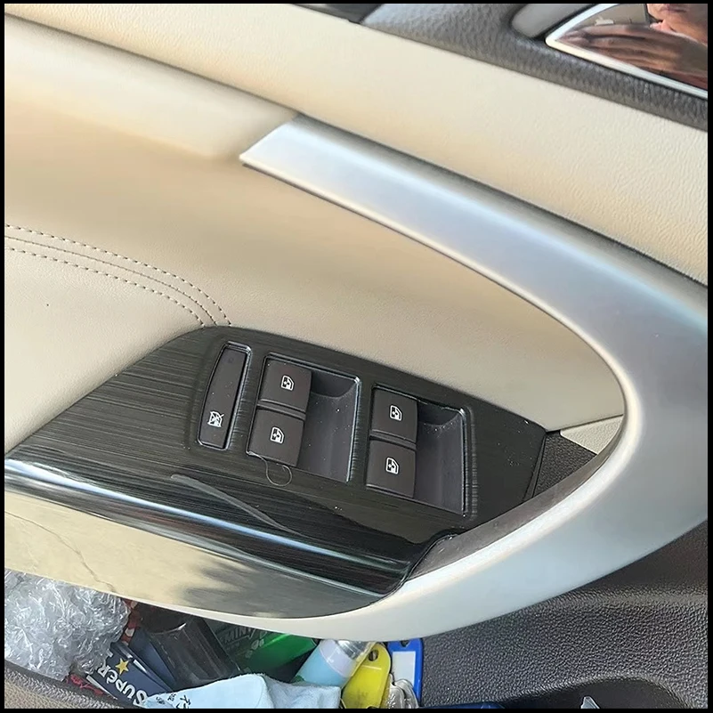Car Styling For Opel Insignia A 2009-2015 Window Lift Control Switch Button Panel Cover Trim Decoration Auto Parts Accessories