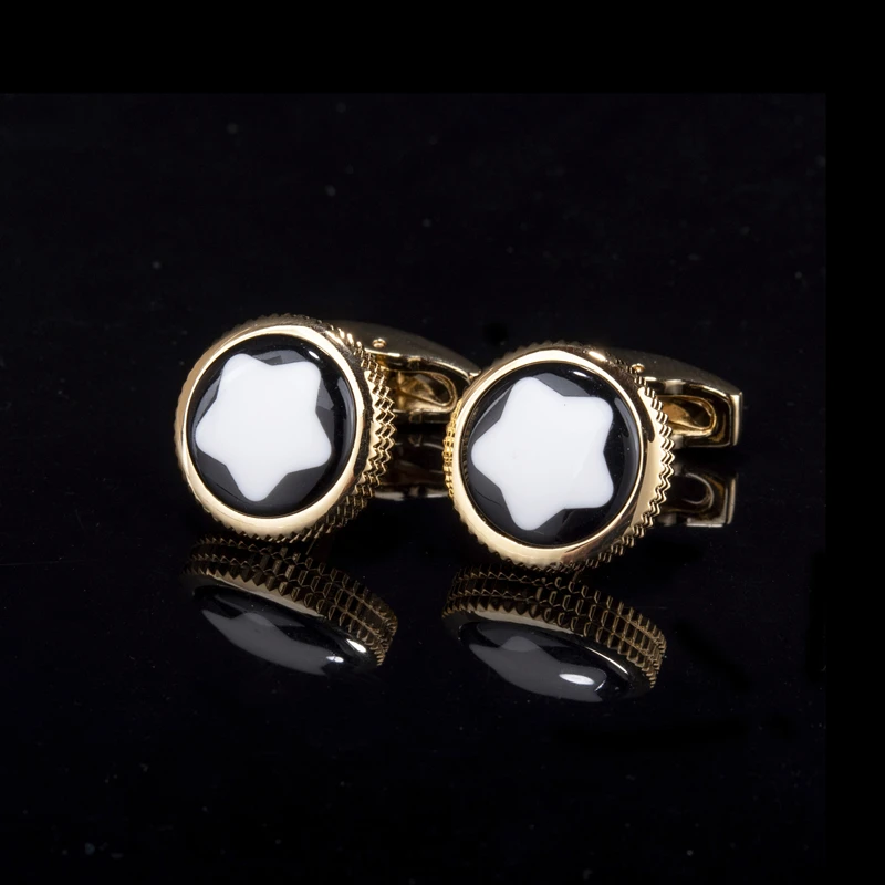 FLEXFIL Luxus-Hemdmanschettenknöpfe für Herren, Marken-Manschettenknöpfe, Gemelos, hochwertige runde Manschettenknöpfe für Hochzeiten, Schmuck – Detail 15