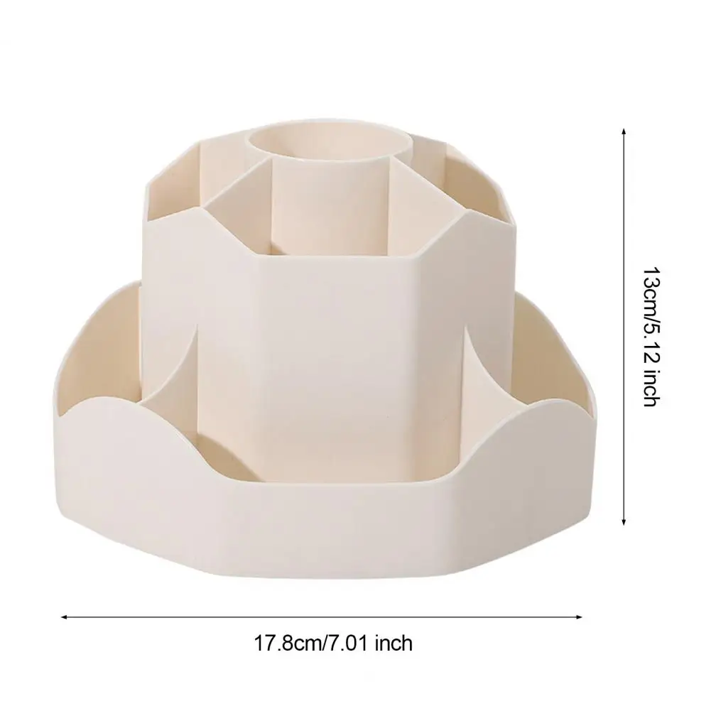 Stifthalter-Organizer, um 360 Grad drehbarer Schreibtisch-Organizer mit 9 abgestuften Fächern für Stifte, Make-up-Pinsel, Küche für Büro