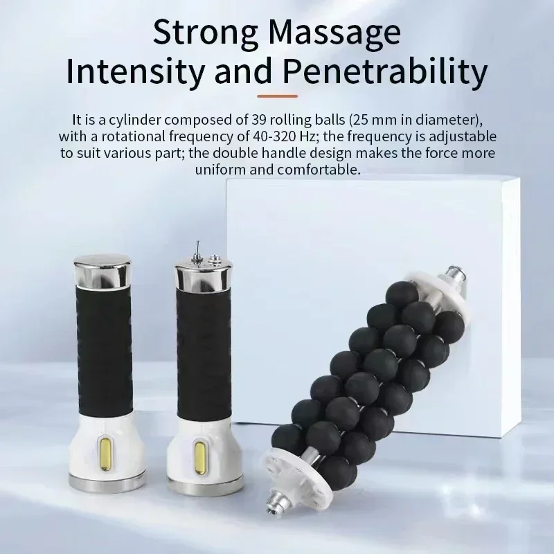 Roller Massage Cellulite Reduction Fitness Massager Lymphatic Drainage Rolling Beads CylinderTherapy Body Contouring Machine