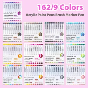 Acrylic paint marker for graffiti, professional drawing pens, aesthetic stationery, articles of art, school and office, 168 colors, 9 colors 8 Main sales markers for professional design - №3