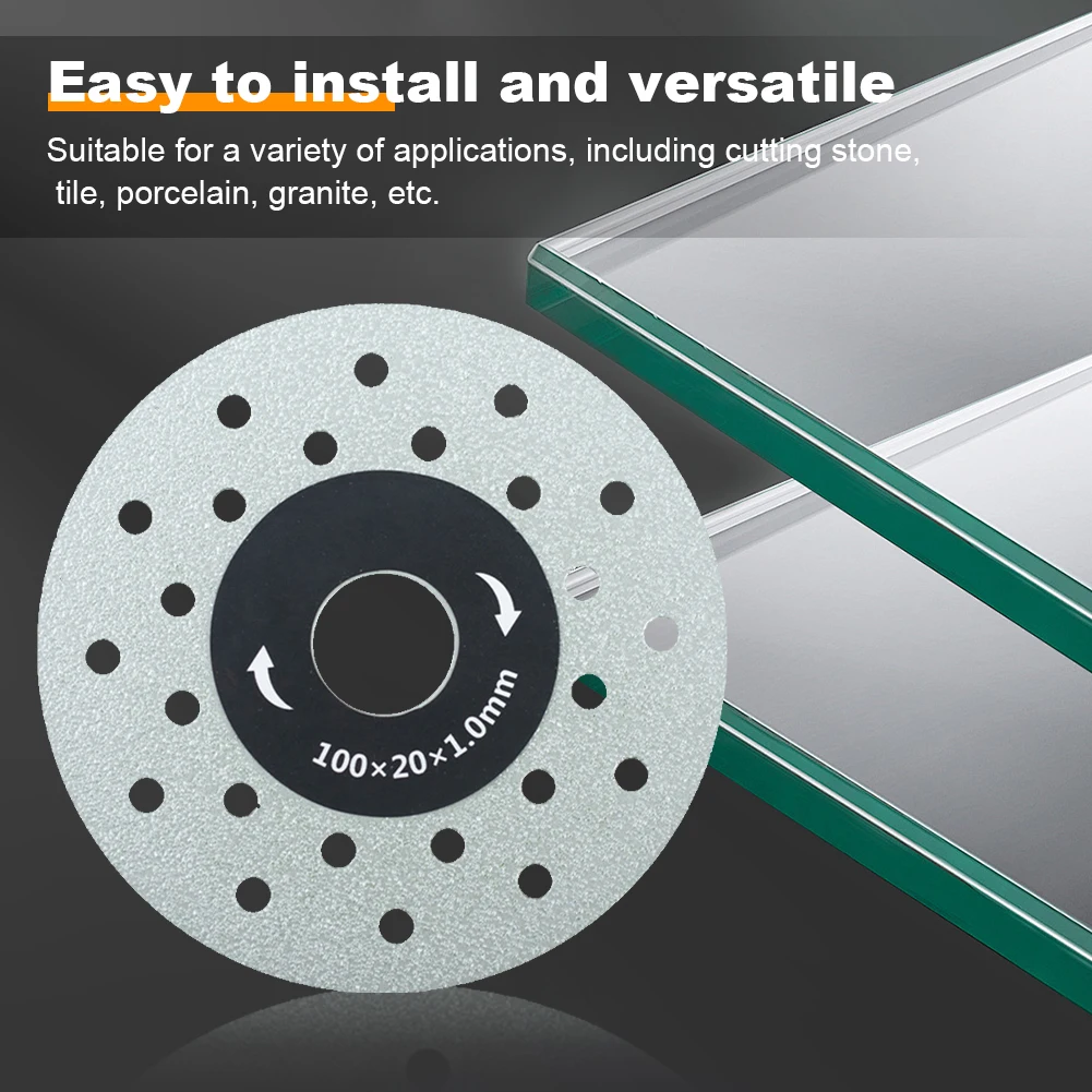 1-20PCS 100mm Porous Diamond Saw Blade For Stone Ceramic Cutting For Stone Ceramic Widened Rock Slabs Cutting Dis Tool