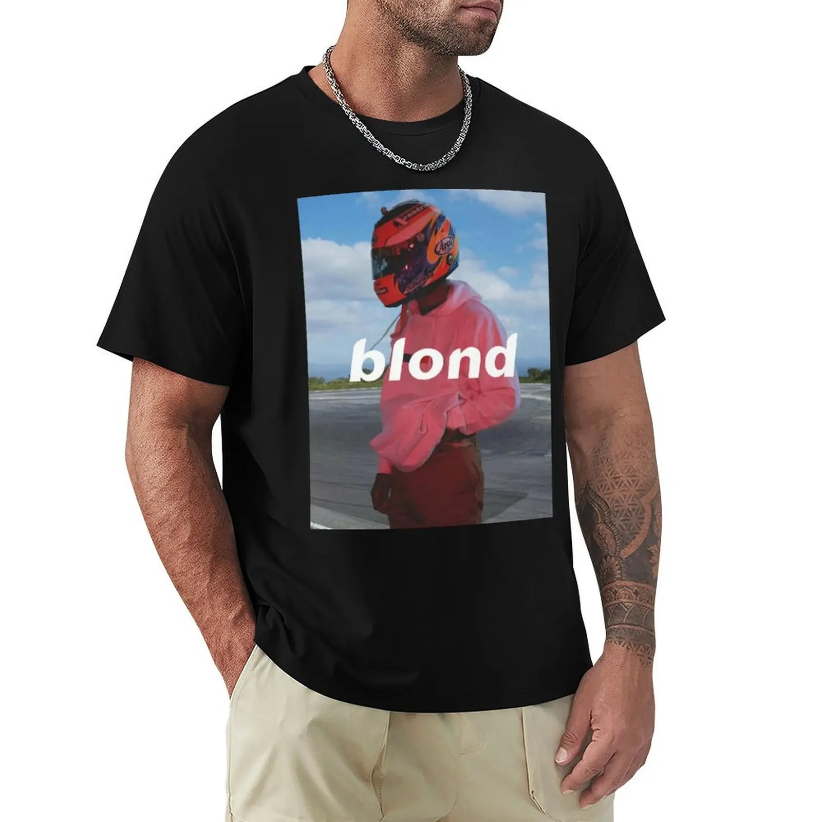 

Frank Ocean Poster Helmt Blonde T-Shirt luxury t-shirt T-shirts man vintage t shirts fitted t shirts for men