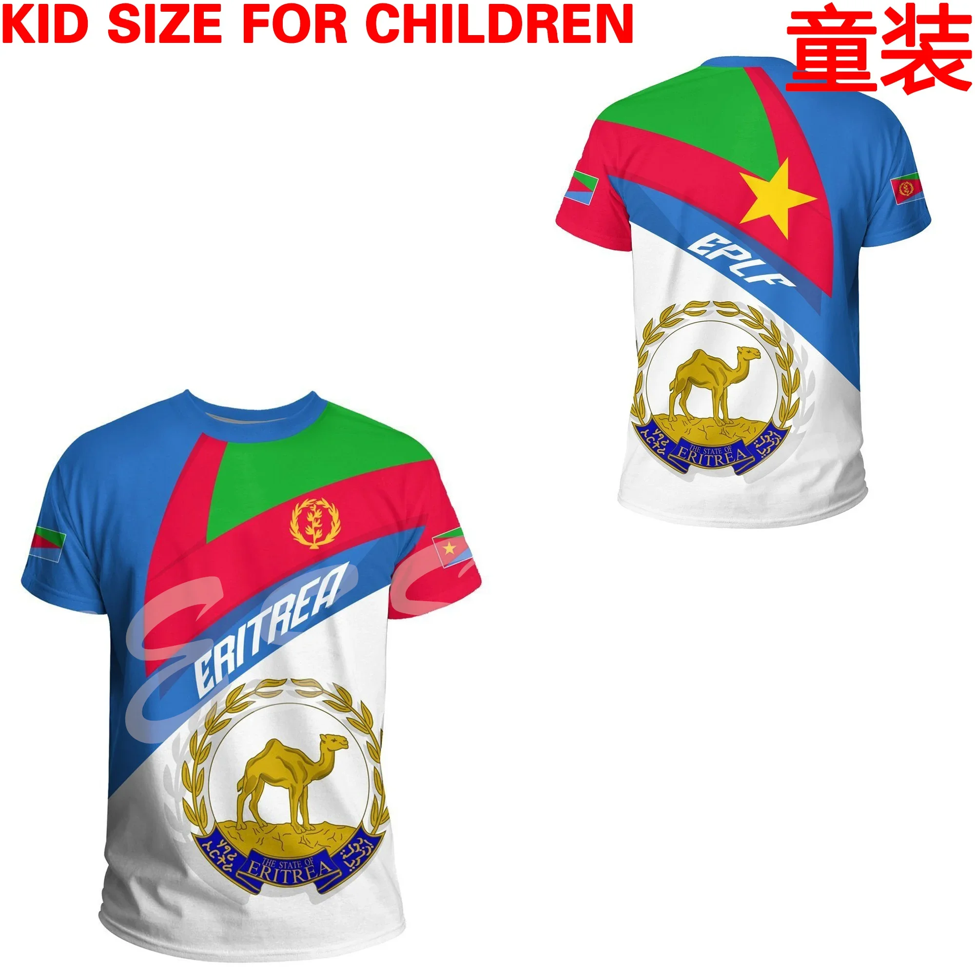 Tessffel Eritrea VIP Link Custom Made Kid Size Children Clothing 3DPrint Summer Casual Tee Short Sleeves T-Shirts Streetwear X2