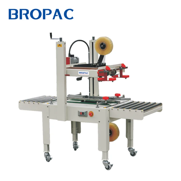 

Bropac FXJ6050 Semi Auto Carton Sealer Machine, Adhesive Tape Carton Sealer, Tape Carton Box Sealer