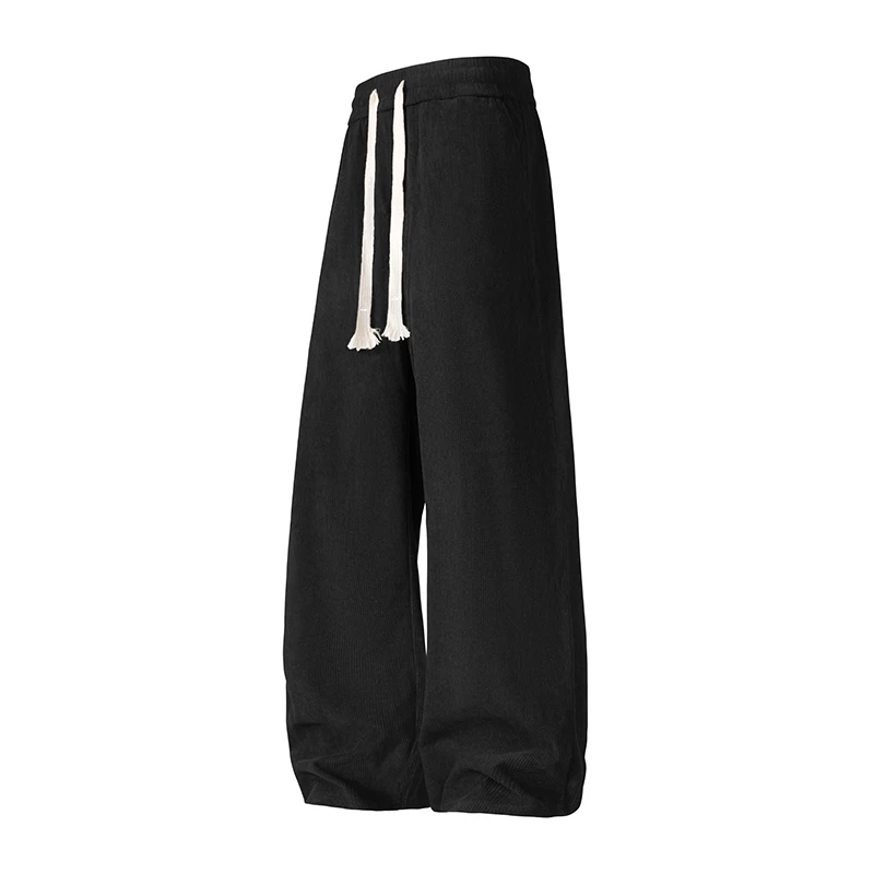 Calça esportiva masculina de veludo de veludo, corrida ao ar livre, tendência da moda, corda, primavera e outono