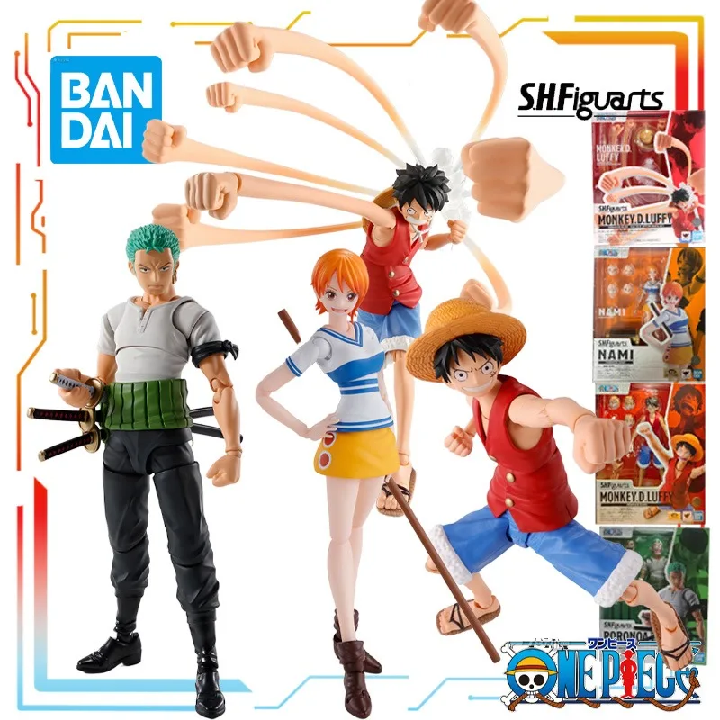 

Authentic Bandai SHF Movable Dawn of Adventure By Munch D. Luffy Anime Action Figure Model Toys Model Boys' Toys Gifts for Boys