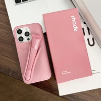 for Girl Pink Makeup Rhode With Box Lipstick Holder Phone Case for IPhone17 Air 11 12 13 14 15 16 Pro Max Plus Lip Gloss Cover 5