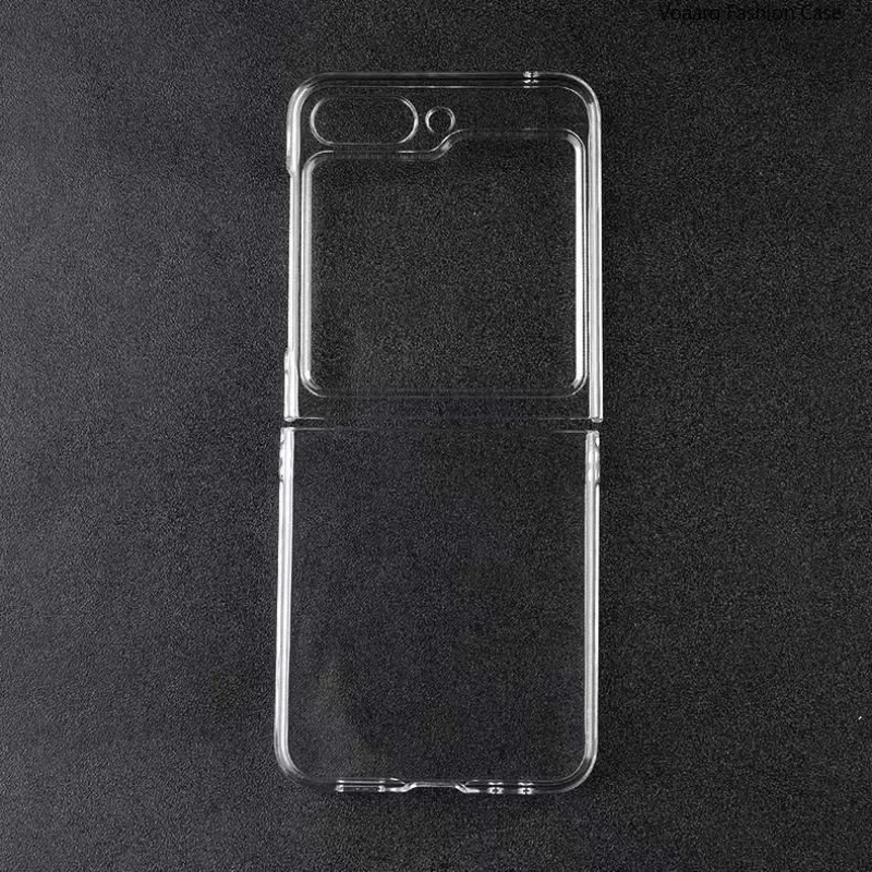 Capa para samsung galaxy z flip 5 6 flip5 flip6 transparente caso duro pc pára-choques capa traseira para samsung z flip 5/6 5g acessórios