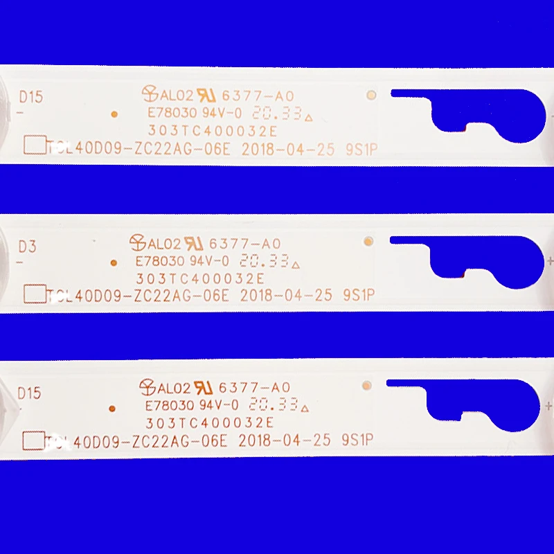 2pcs/set LED strip for HKPRO HKP40SM9 JVC SI40FS Thomson T40FSE1170 T40FSL5130 303TC400032E TCL40D09-ZC22AG-06E 4C-LB400T-ZC1
