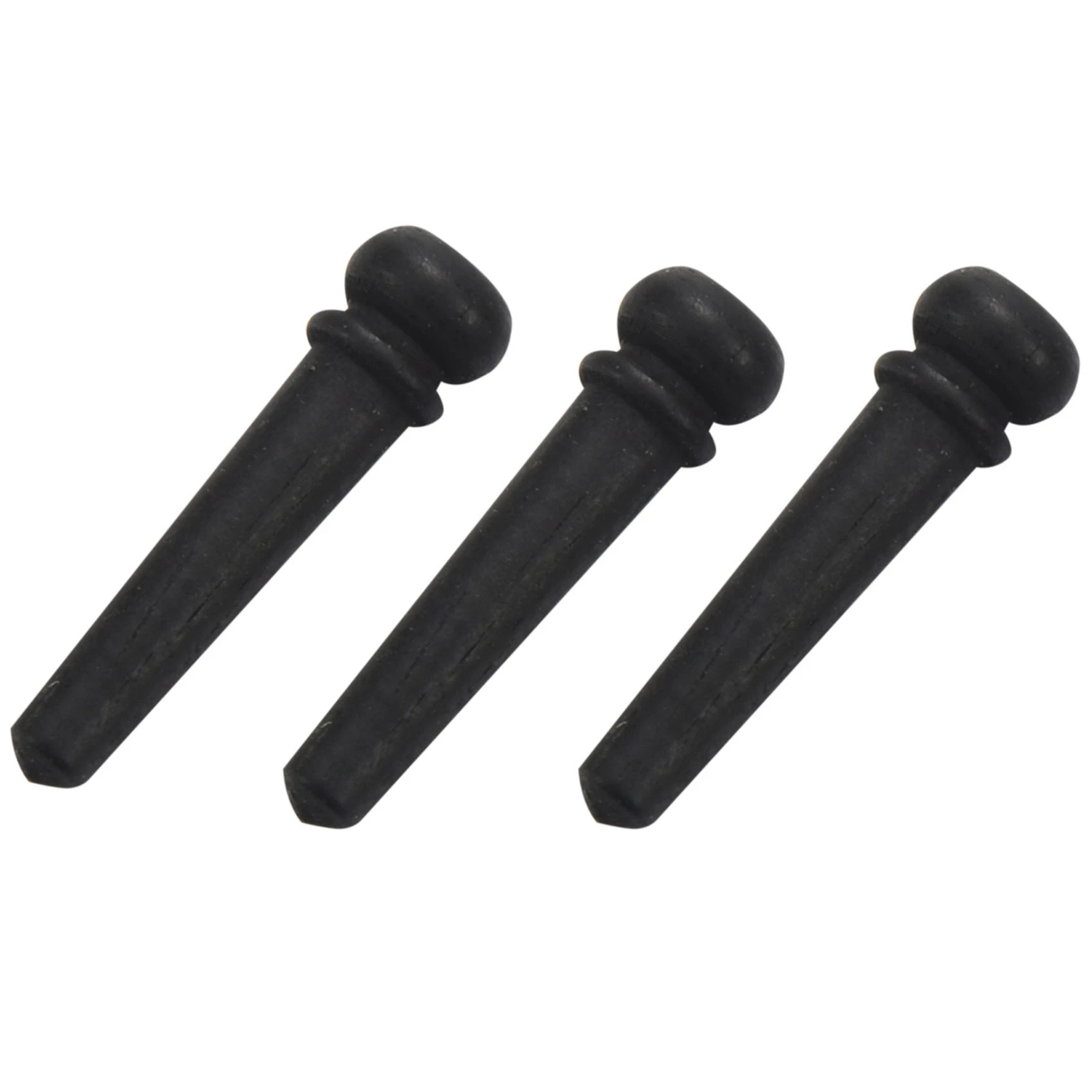 6Pcs Black Ebony Shell Guitar Bridge Bone Pins Set with Green Abalone Dot For Acoustic Guitar