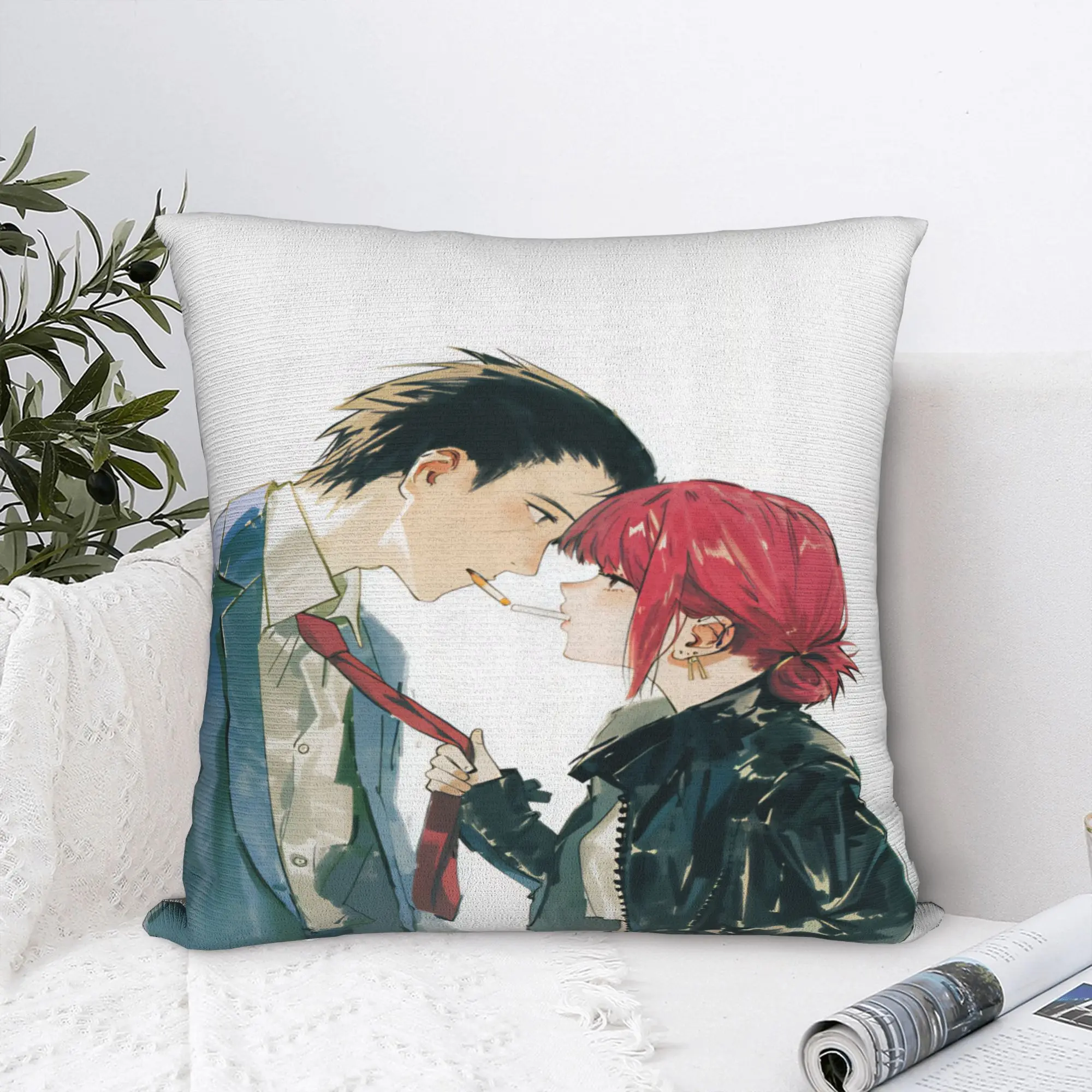 Smoking Behind Supermarket Yamada Pillowcases  Fashion Pillow Case For Living Room Bed Chair Graphic Pillow Cover