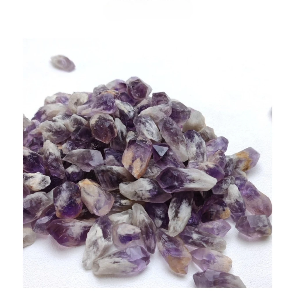 Natural Amethyst Raw Stone Mineral Raw Material Geology Teaching Specimen DIY Jewelry Pendant Healing Energy Crafts Ornaments