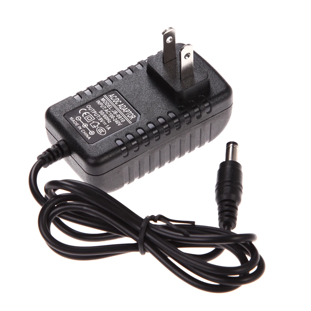 

AC 100-240V Converter Adapter US Plug DC 5.5x2.5mm 9V 1A 1000mA Charger Professional 100cm Cable